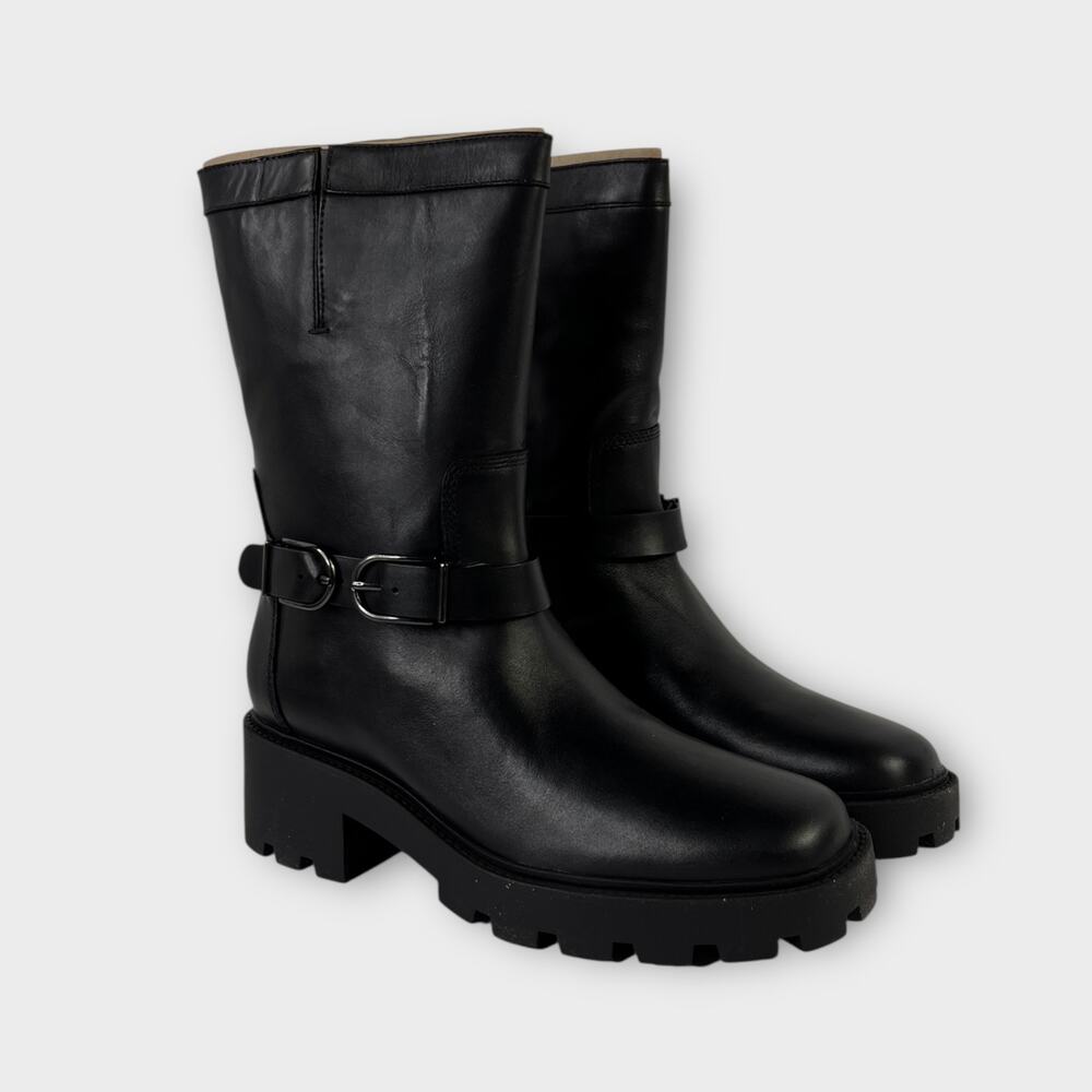 Franco Sarto Elle Lug Boot in Black Size 9.5 NEW - Picture 3 of 12